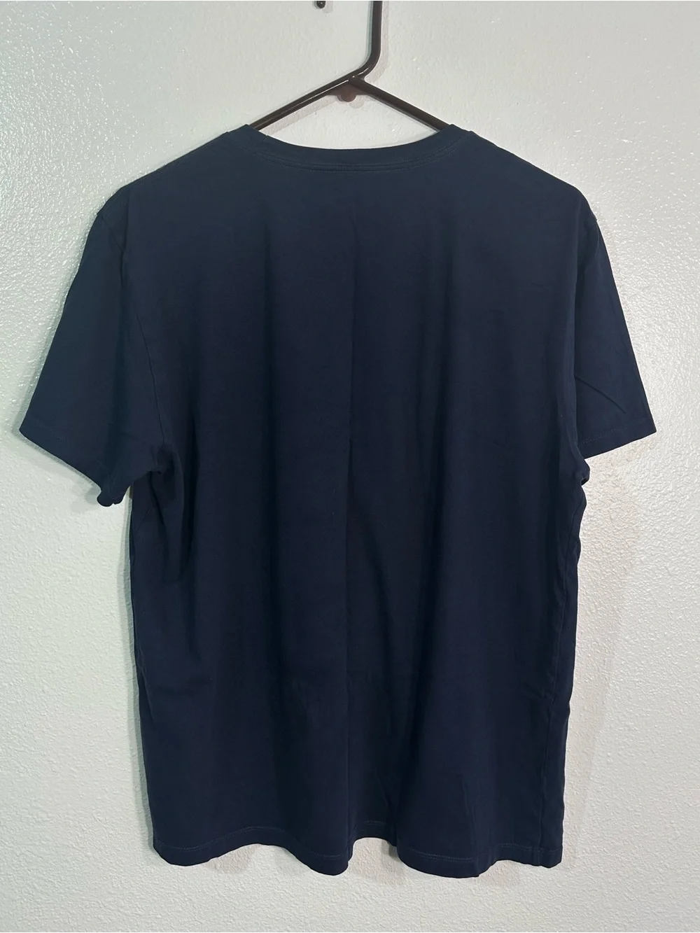 The North Face Men’s Lg Graphic T Shirt Navy Blue Red Logo Short Sleeve Outdoor